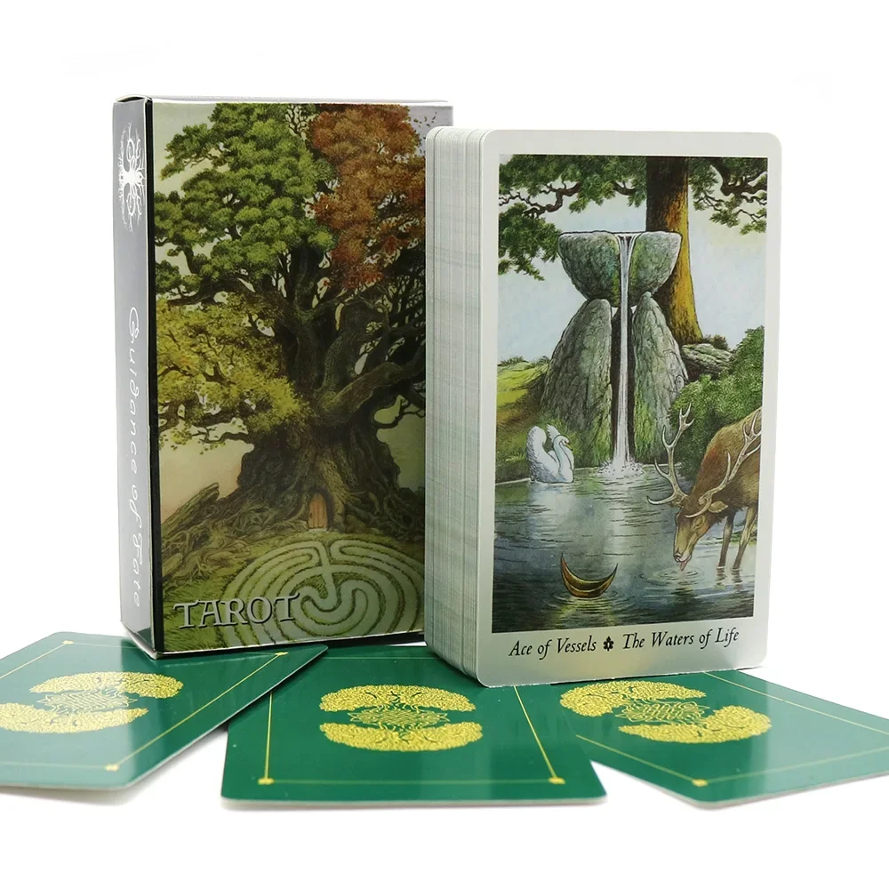 A 2022 Factory Made High Quality Hot Sell Wild Wood Tarot Cards for Beginners PDF Guidebook Support Retail Wholesale