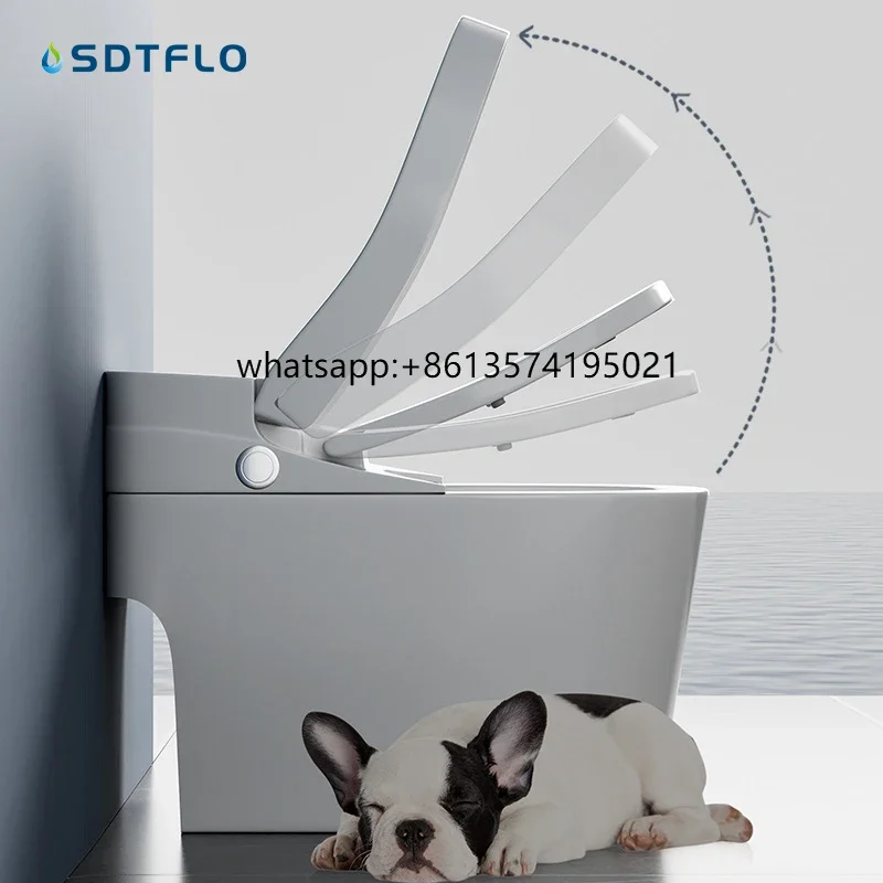 

TNon - Intelligent Colored Pulse Ordinary Toilet Without Water Pressure Limit, Non - Plugged, Siphonic Toilet Bathroom