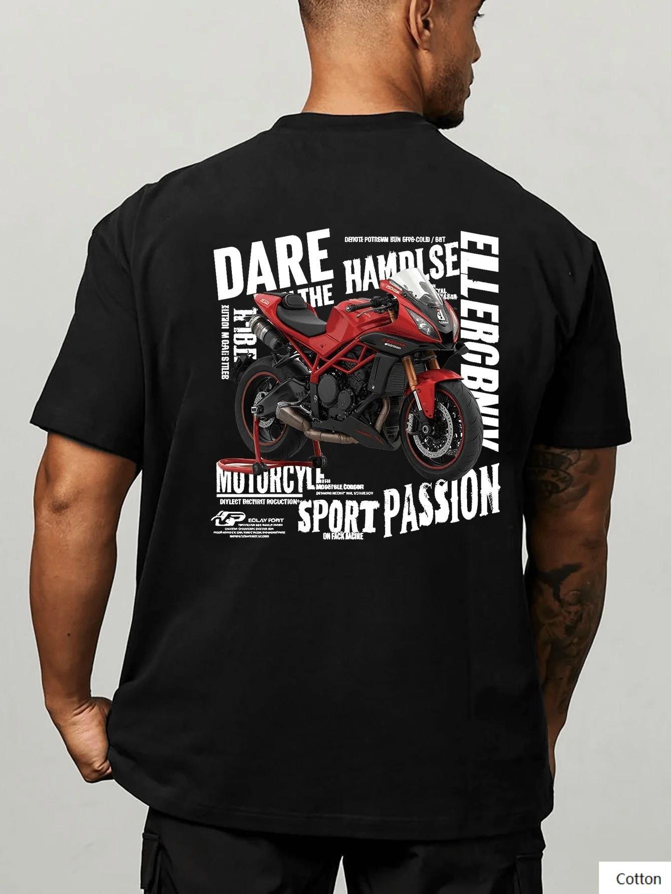 

Удобная хлопковая футболка для любителей спорта мотоциклов, стильная футболка Way To Flaunt Your Passion for The Thrilling Ride, S-4XL