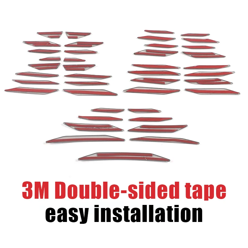 Car Front Middle Grill Mesh Sequins Decoration Cover Trims Accessorie For Toyota Highlander XU70 2020 2021 2022 2023 2024 Hybrid