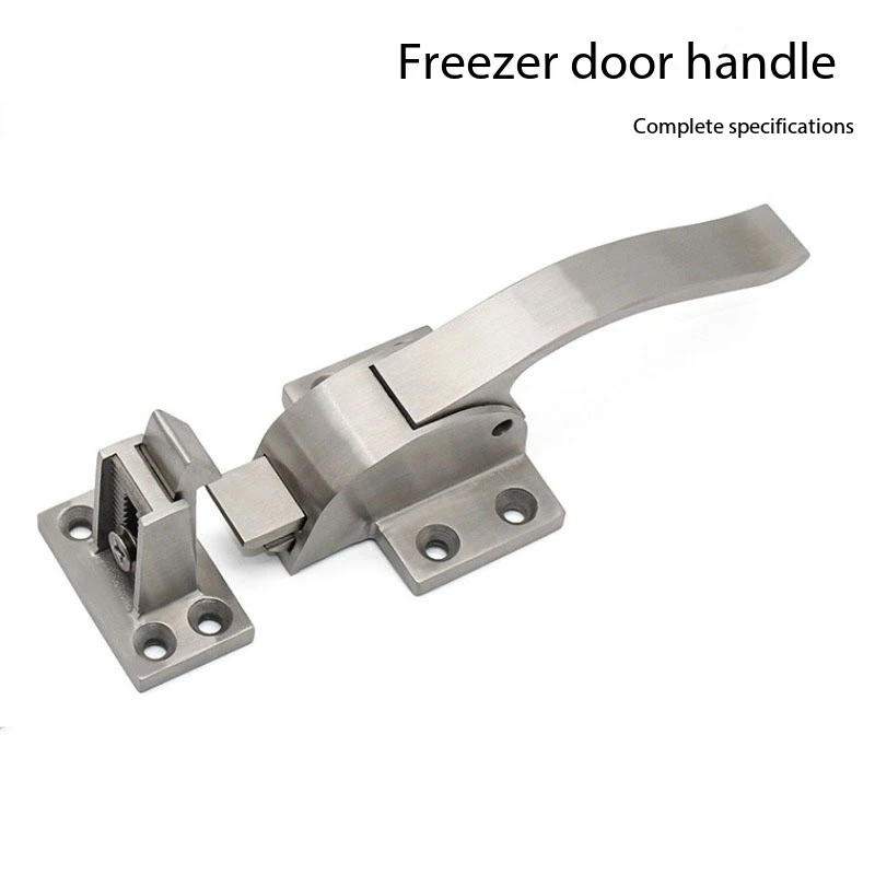 Surface mounted single hole square DMK105 industrial equipment freezer compartment door handle 304 stainless steel handle