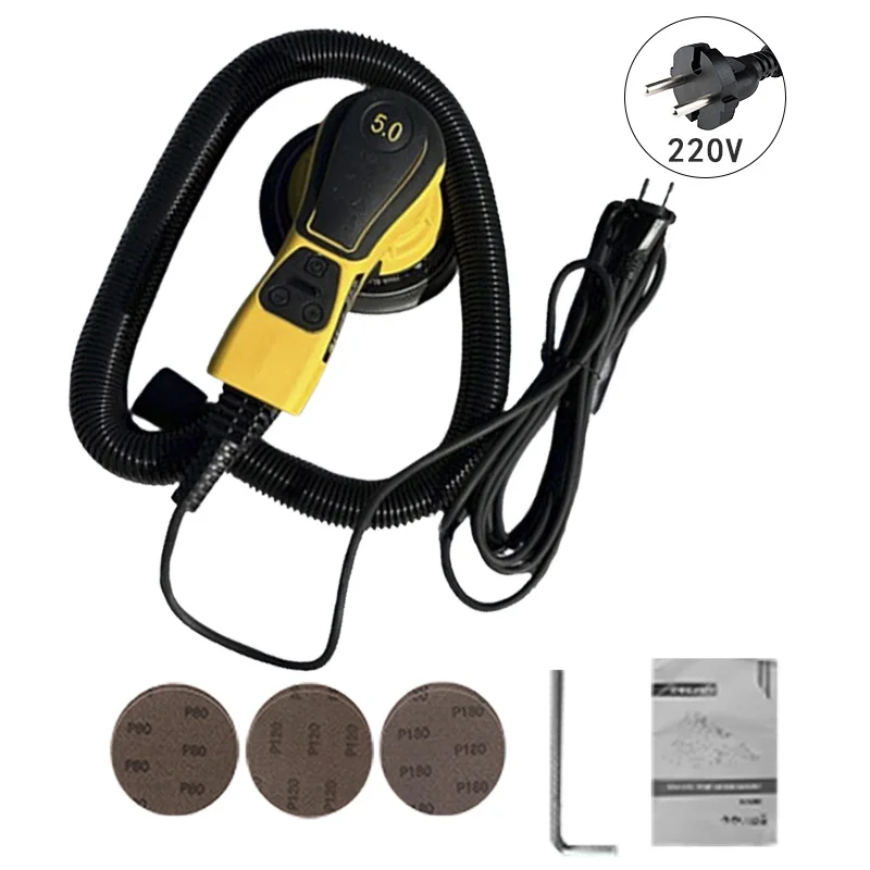 

220V Electric Orbital Grinding Machine 5MM Drywall Sanders 6 Speed Adjustment Polishers for Automotive Wood Brush Floor Grinders