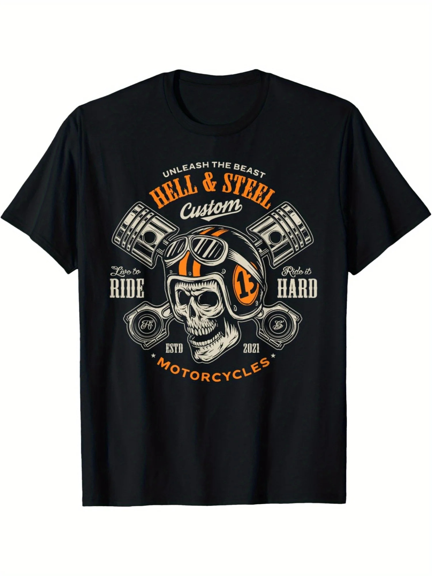 

Мужская винтажная мотоциклетная футболка с рисунком, негабаритная уличная футболка с ретро-гоночным дизайном, черная повседневная рубашка для любителей мотоциклов