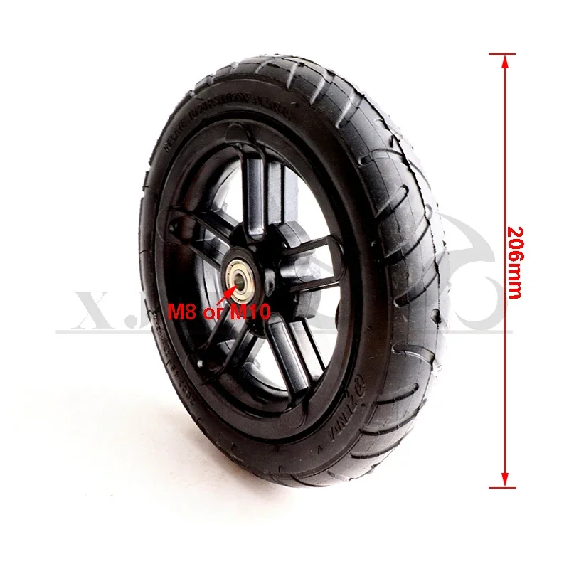 200x45 8mm 10mm bore quality wheels Wheels 8 inch casters with tires and tubes motorcycle parts electric scooter