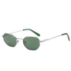 BLUEMOKY Hexagon Polarized Sunglasses for Unisex UV400 Protection Fashion Metal Shade Sun Glasses