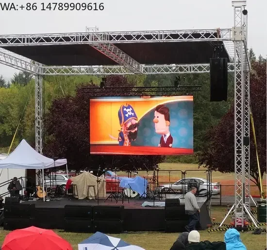 Custom Weatherproof Outdoor LED DisplayFlexible Outdoor Stage Event Panels, P4 P6 P10 Pitch Display, Rental-Ready Advertising Vi