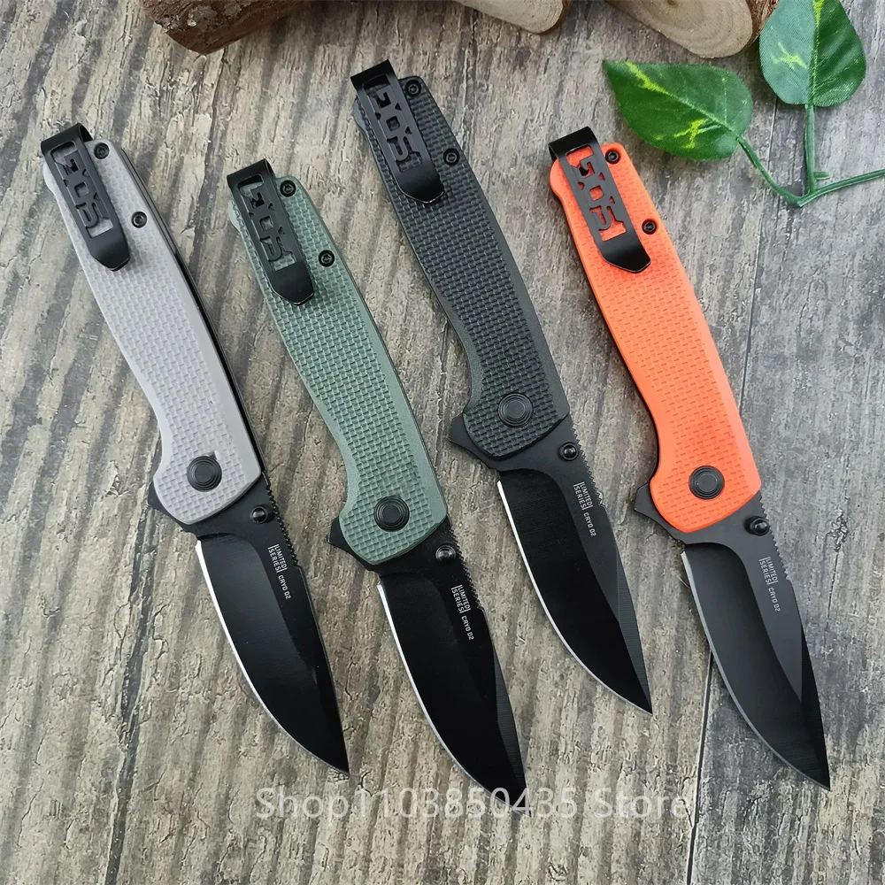 EDC Terminus XR Tactical Folding Blade Knife D2 Steel Blade Nylon Fiber Handle Camping Hunting Knife Self Defense Pocket Tools