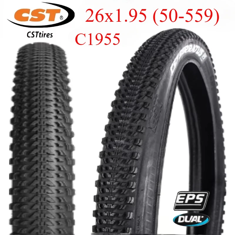 CST 26X1.95 50-559 C1955 MOUNTAIN BICYCLE TIRE OF MTB TYRE XC WIRE BEAD EPS