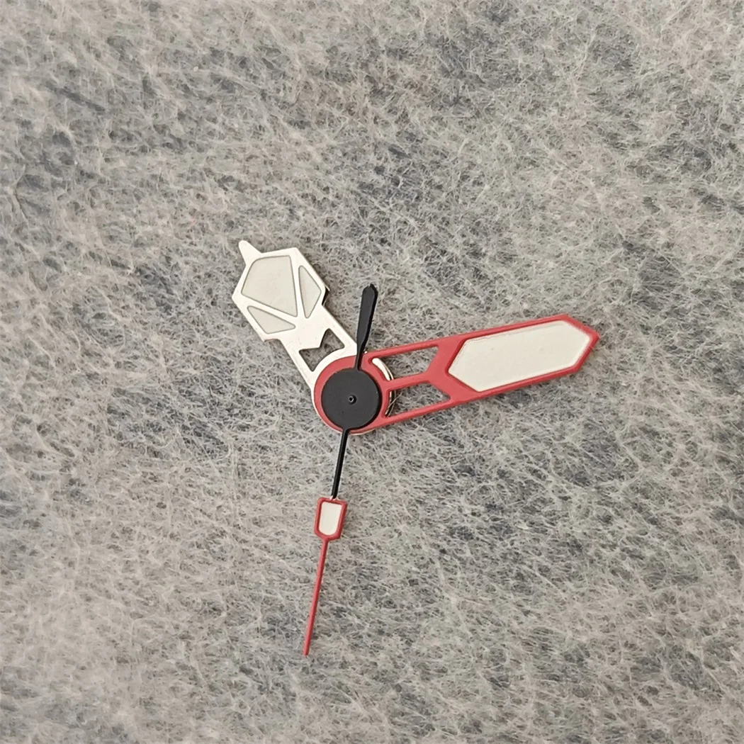 New Watch Hands Red Silver Needle Green Luminous Watch Modification Accessories for Japan NH35 / NH34/ NH36/4R/7S/ NH70 Movement