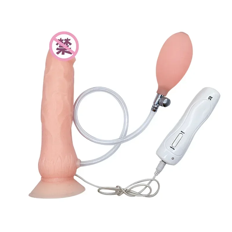 Consolador falso realista para eyaculación de chorro, vibrador de pene simulado, Enema Anal limpio, orgasmo, Juguetes sexuales para hombre y mujer,