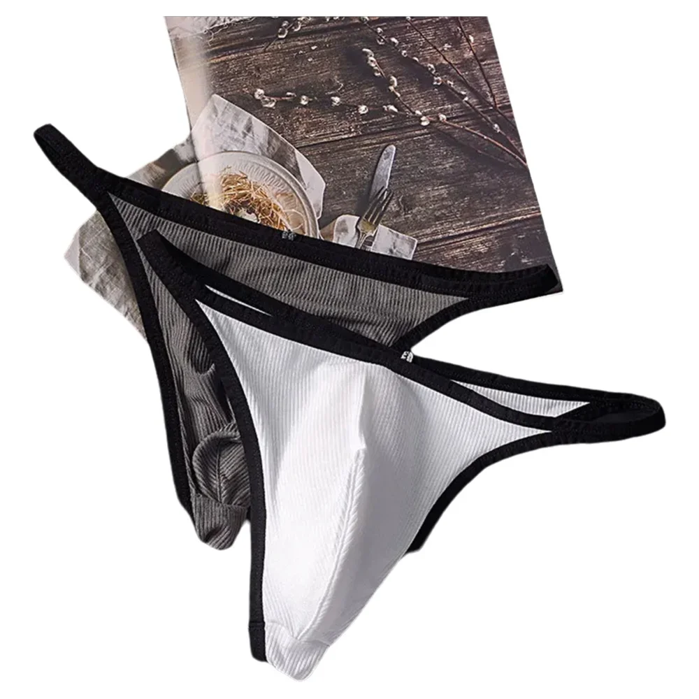 Men's Thong And G String String Low Waist Tanga U Convex Pouch Lingerie Underpants Jock Strap High Elastic Bikini Slip Homme