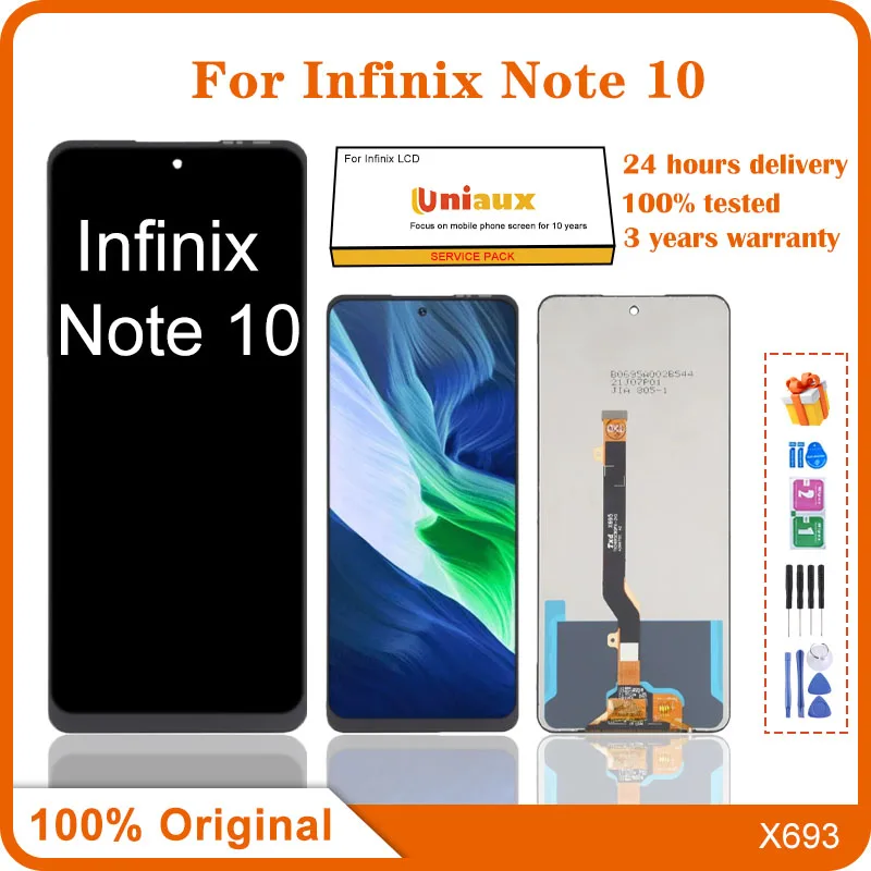 

For Infinix Note 10 Mobile Phone LCD Screen Display assembly Touch Screen LCD Panel Replacement