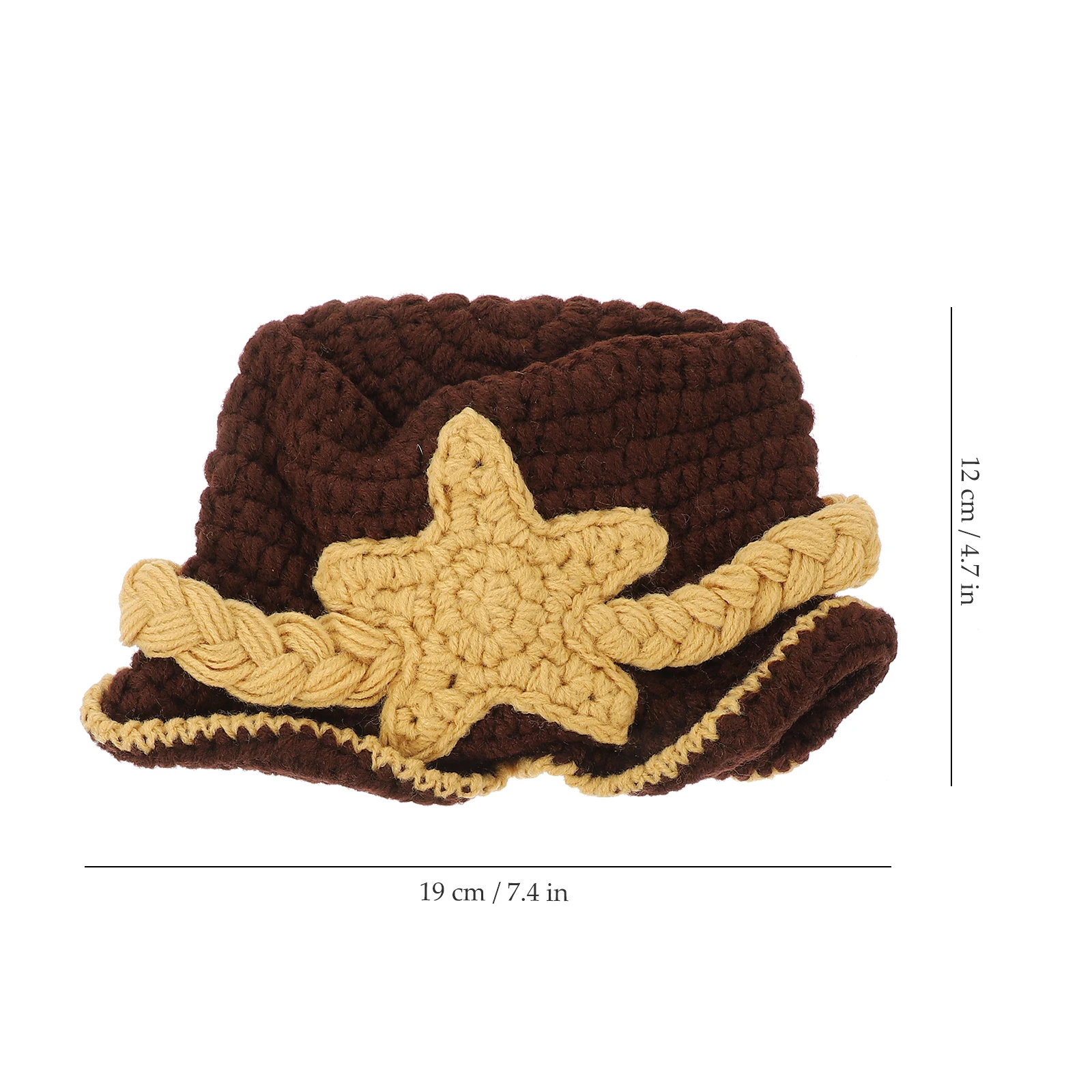 

2 Pcs Baby Photo Props Newborn Costume Knitting Bucket Hat Beanie Outfit for Photo Shoots Gifts Baby Shower