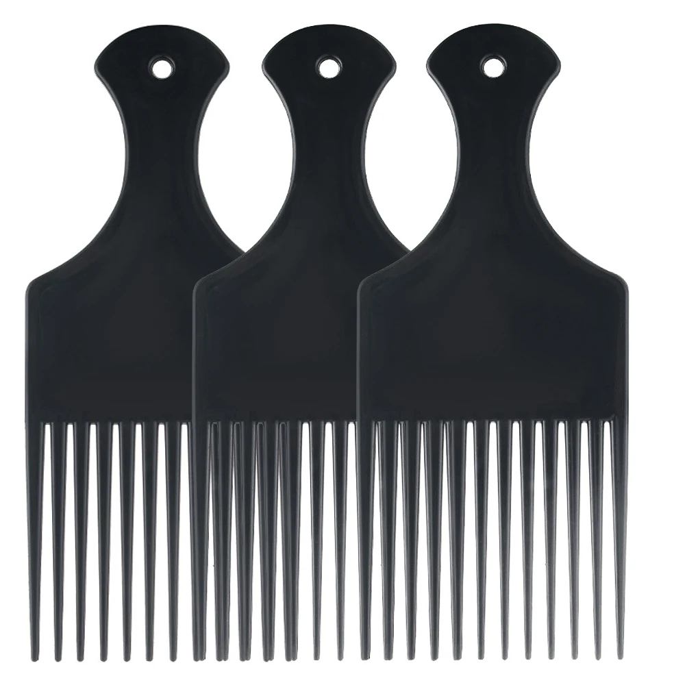 

1/2/3PCS wide toothed brush comb fork brush insertion type hair comb plastic gear comb curly hair African hairstyle tools