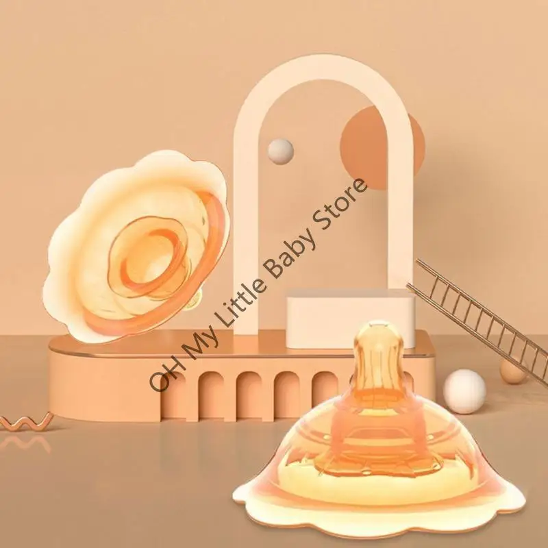 غطاء الحلمة M76C للنساء المرضعات للأمهات المرضعات لحماية الحلمات المقلوبة والمساعدة في صعوبات المزلاج #4