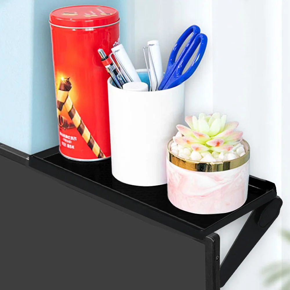 Adjustable TV Screen Top Shelf Monitor Storage Rack High Temperature Resistance Media Box TV Top Storage Bracket Home Organizer