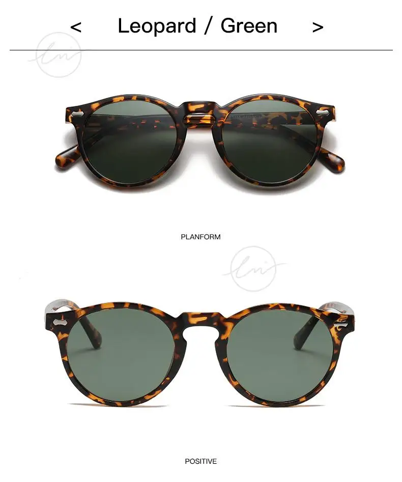 LM Klassische Runde Polarisierte Sonnenbrille Frauen Männer Tee Objektiv Outdoor Driving Shades Vintage Sonnenbrille Unisex UV400 Gafas De Sol – Detail 32