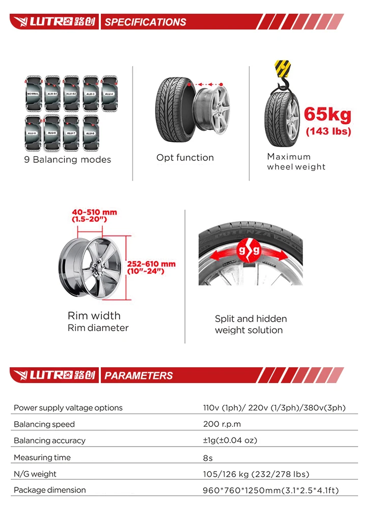 Tyre Dynamic Balance Instrument Car Wheel Balancing Machine