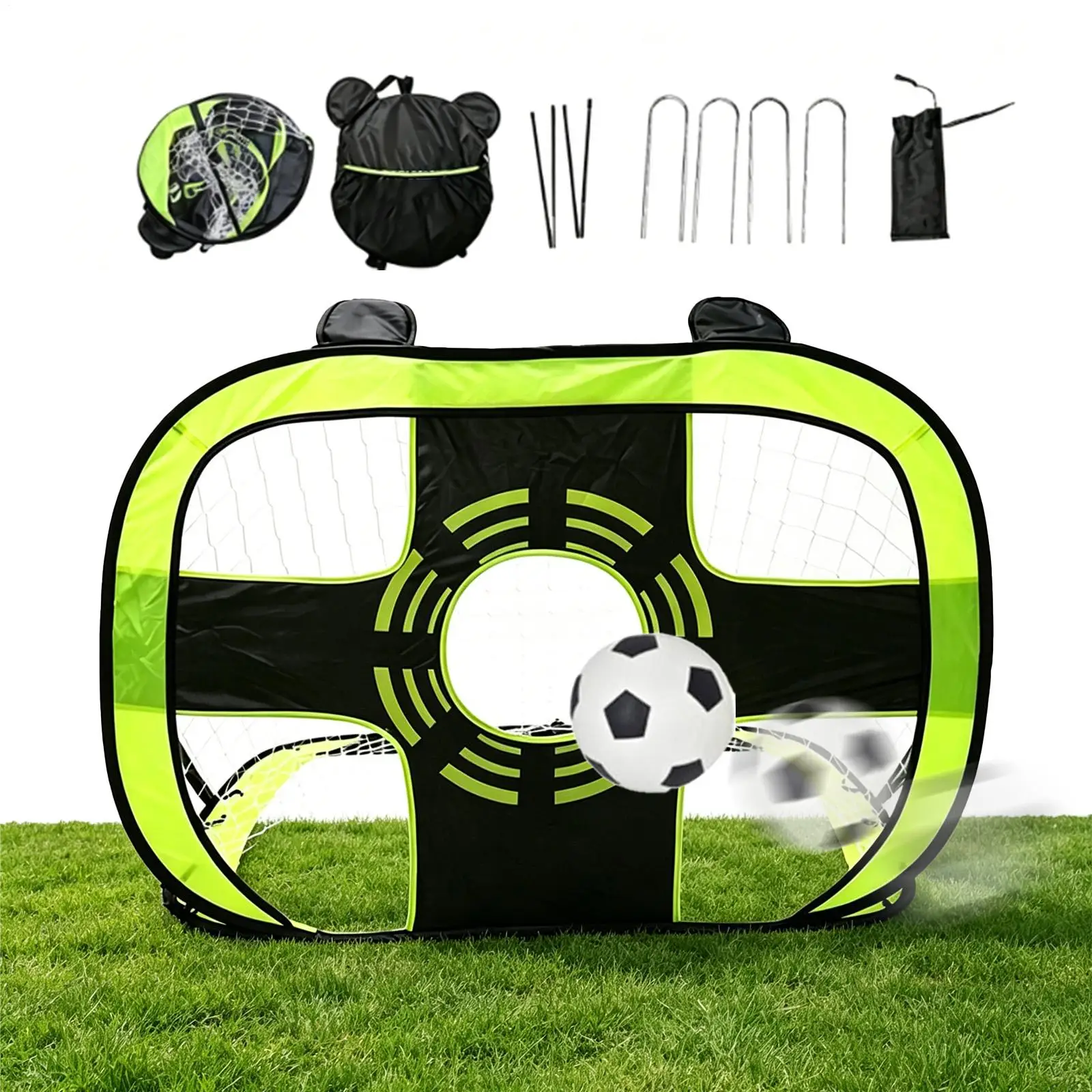 

Portable Soccer Goal Portable Practice Accuracy Training Target Soccer Goal Net Set For Football Goalie Sports Game Backyard