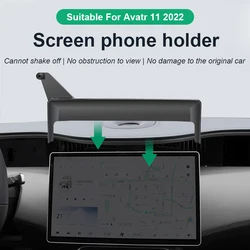2022 2023 For Avatr 11 Avatr11 Car Screen Phone Holder Wireless Charger Navigation Modification Interior 15.6 Inch Size