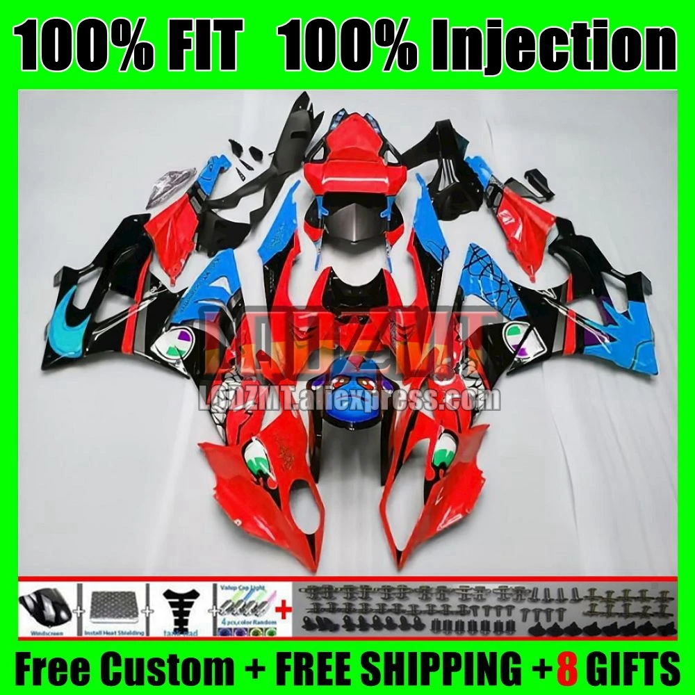 OEM Body For BMW S1000 S 1000 RR CC 1000RR 17-18 Graffiti Red 103No.52 1000CC S1000RR S1000-RR 17 18 2017 2018 Injection Fairing