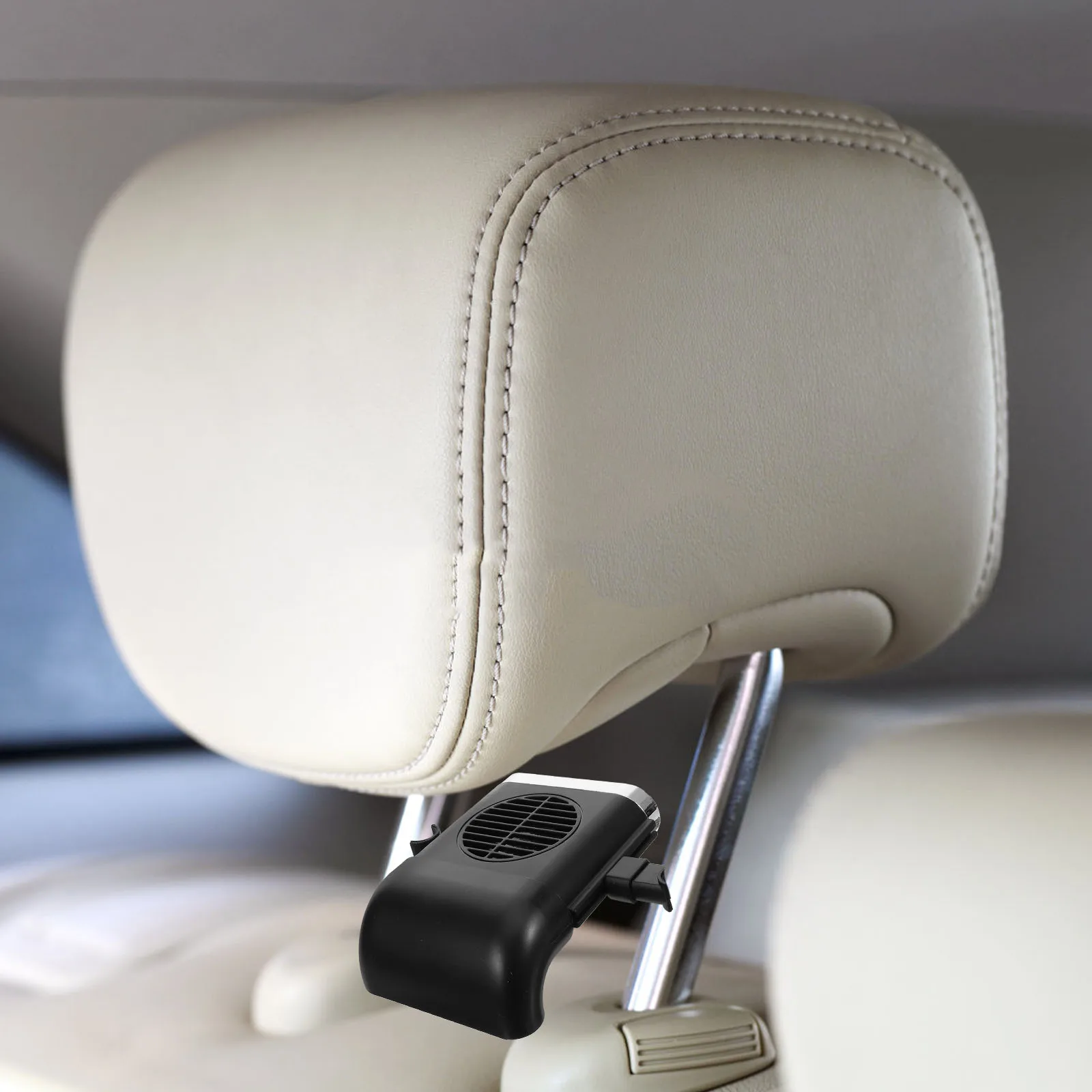 

Upgraded Headrest Powerful Cooling Fan Ventilation System For Vehicle Seat Easy Install Durable Long Lasting Use Great Gift Car