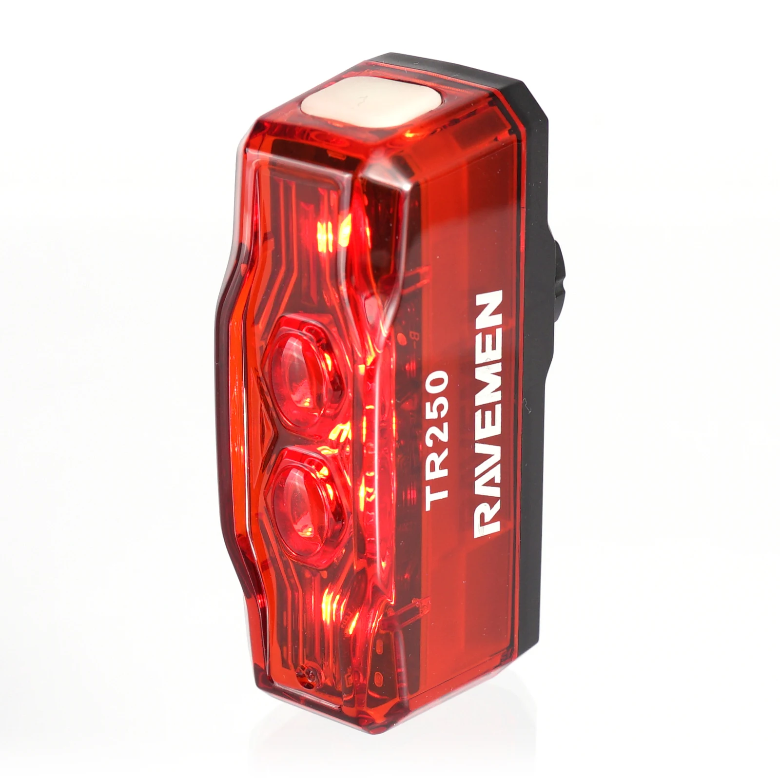 

RAVEMEN TR250 Bike Rear Light Rechargeable Bicycle Taillight Lamp With ABM07 Mount Brake Sensor Auto on-off 250 LED lumens IPX6