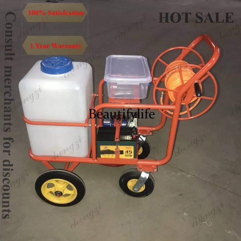 

A81 60L trolley high pressure electric machine 12V five cylinder diaphragm pump spray disinfection