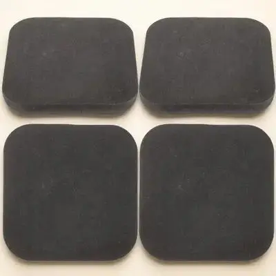 

4Pcs Treadmill Mat for Carpet Exercise Equipment Mat Rubber Floor Protector Noise Reduction Vibration Dampening Gym Home Fitness