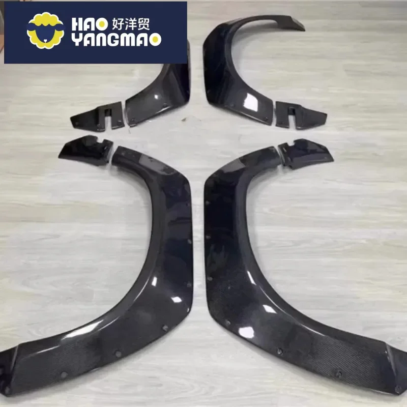 Suitable for Carbon Fiber Resin Car Fender Wheel Eyebrow Body Kit Protector Mud Guard for Dodge Challenger Modified New Style Ca