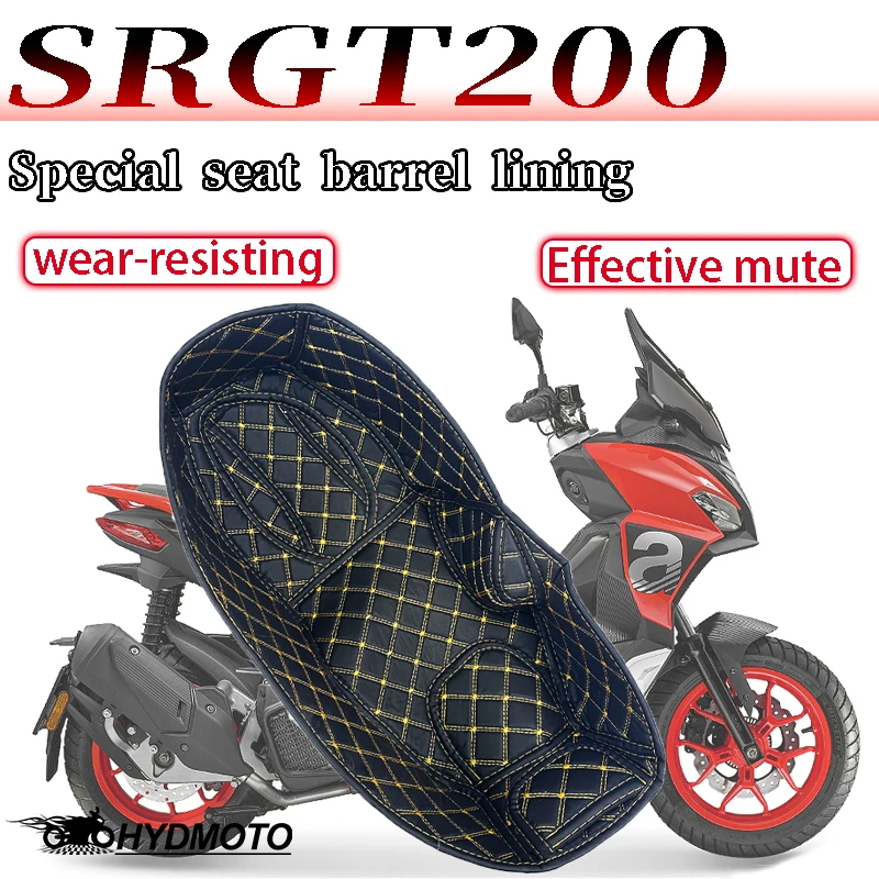 Boîte de rangement en cuir pour accessoires de moto, doublure de coffre, protecteur de seau de siège, sac à dos Aprilia GT200