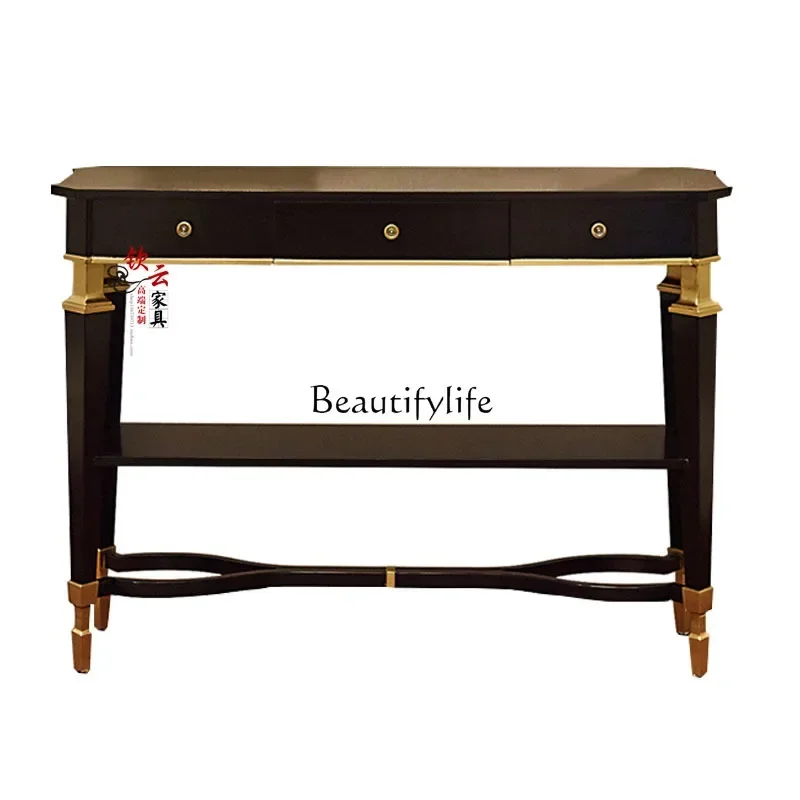 

PG45American solid wood porch cabinet modern simple decorative table