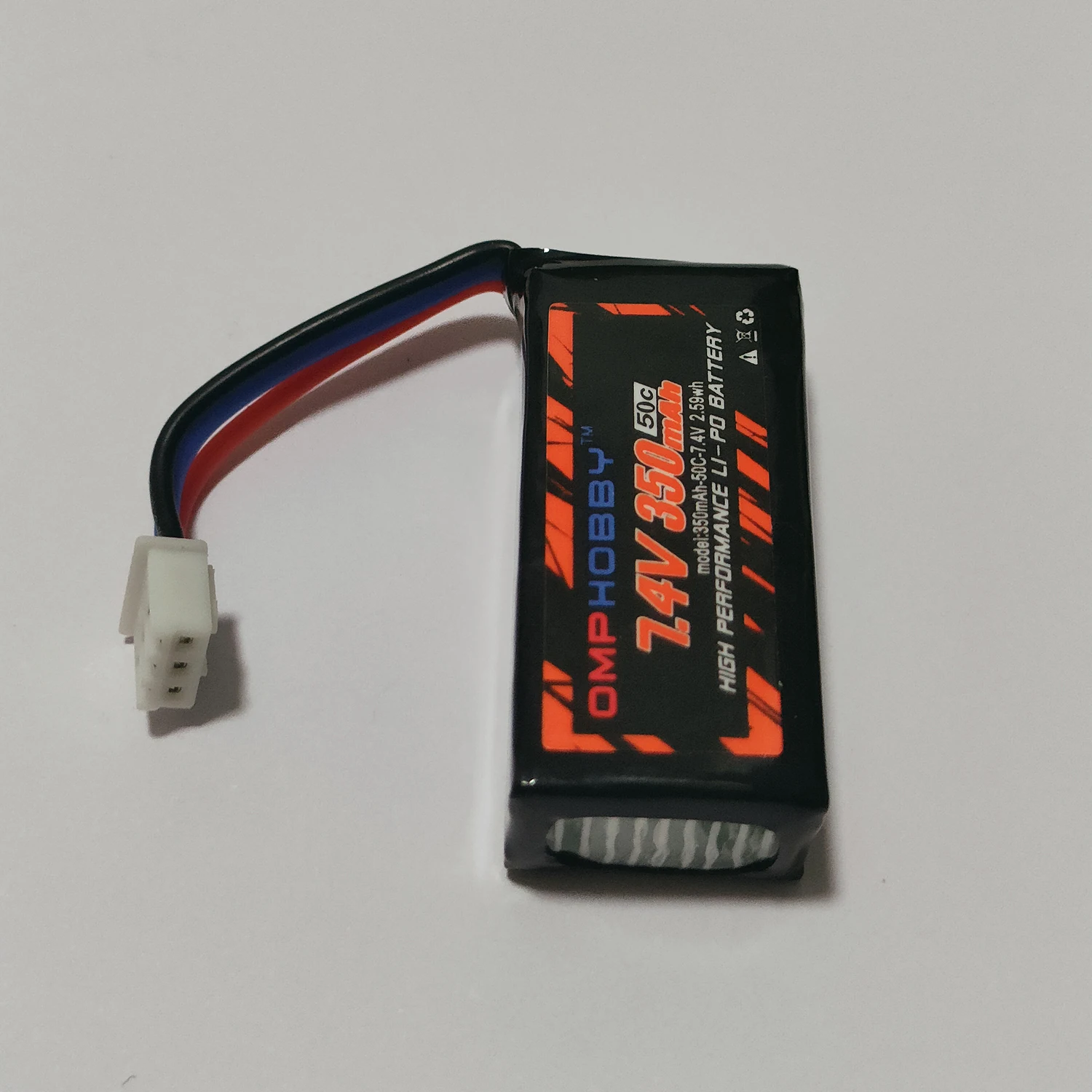 1/2/3PCS OMPHOBBY M1 Double Brushless RC Helicopter Battery Spare Part 7.4V 350mAh 50C Lipo Battery Accessory OSHM1024