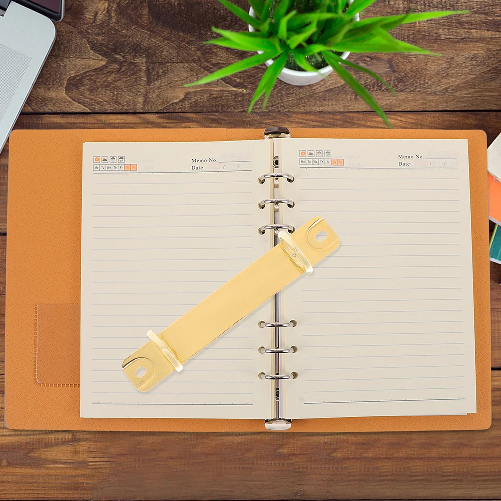 2 قطعة العالمي فضفاضة ورقة الموثق خواتم معدنية انفصال ثقبين كليب استبدال ملزمة كليب ل دفتر منظم وثائق
