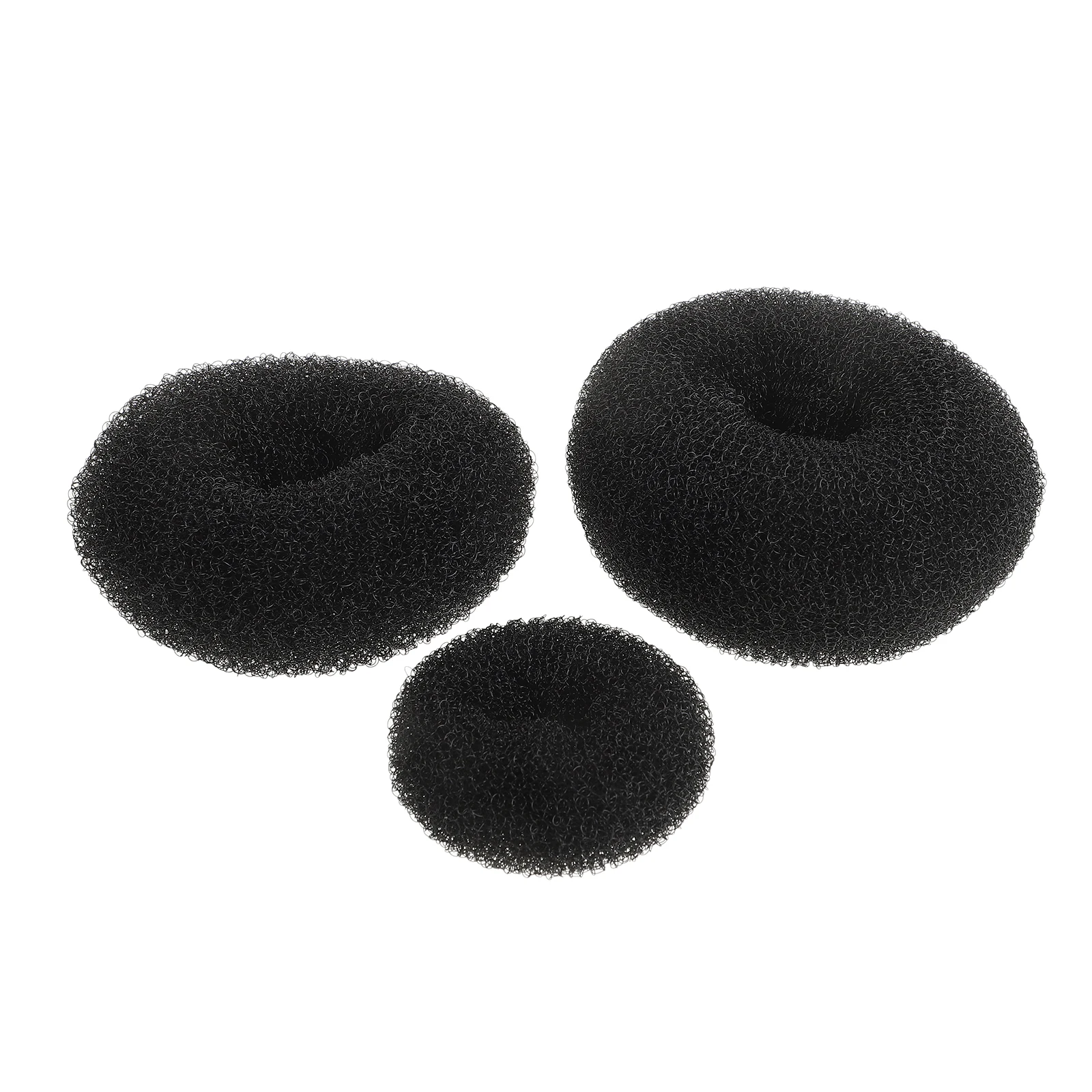 

3pcs Hair Bun Maker Donut Nylon Non Damage Easy Use Short Long Hair Accessories Sweet Style Foaming Mold Shaping Tool