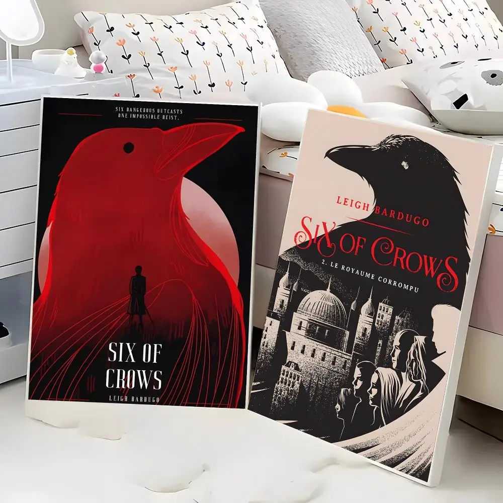 Six of Crows Leigh Bardugo Fantasy Heist Kaz Brekker Grishaverse Painting Calligraphy Poster Eco-Friendly Decor Frameless Canvas