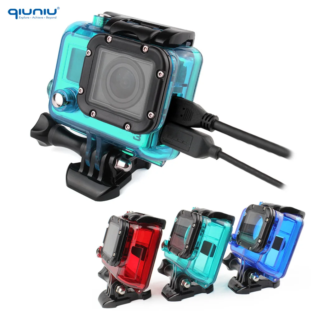 For GoPro Hero 4 3+ 3 Skeleton Housing Case Side Open Protective Housing Case for GoPro Hero 4 3+ 3 Action Camera Accessories