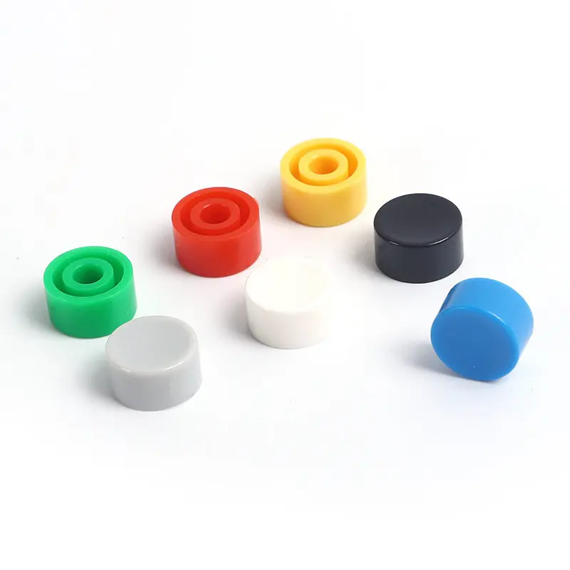 20PCS A17 Inner 3.2mm Plastic Tactile Switch Button Caps Push Key Caps Multicolor Concave 5.3*10mm for 6 * 6 Round Tact Switch