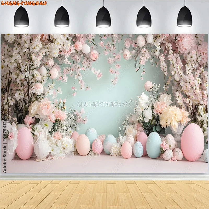 Mermaid Children Baby Birthday Digital Photography Backdrops Prop Vibrant Balloons Rainbow Clouds Photo Studio Background AO-09