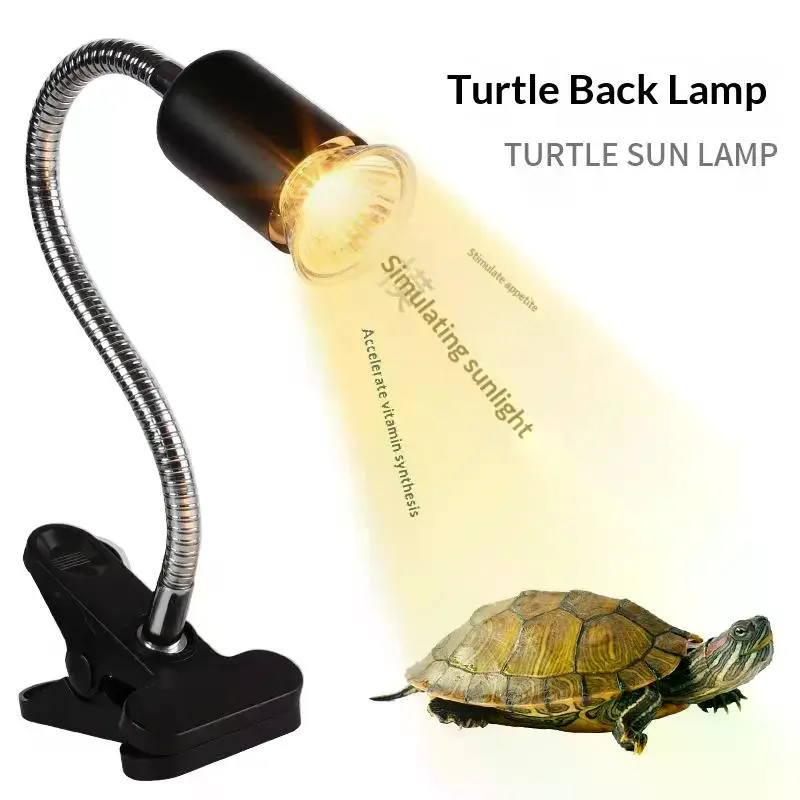 1 Set 50/75W UVA UVB Light Basking Spot Light Simulated Sunlight Reptile Heat Lamp For Turtle Lizard Dimmable Heating Lamp