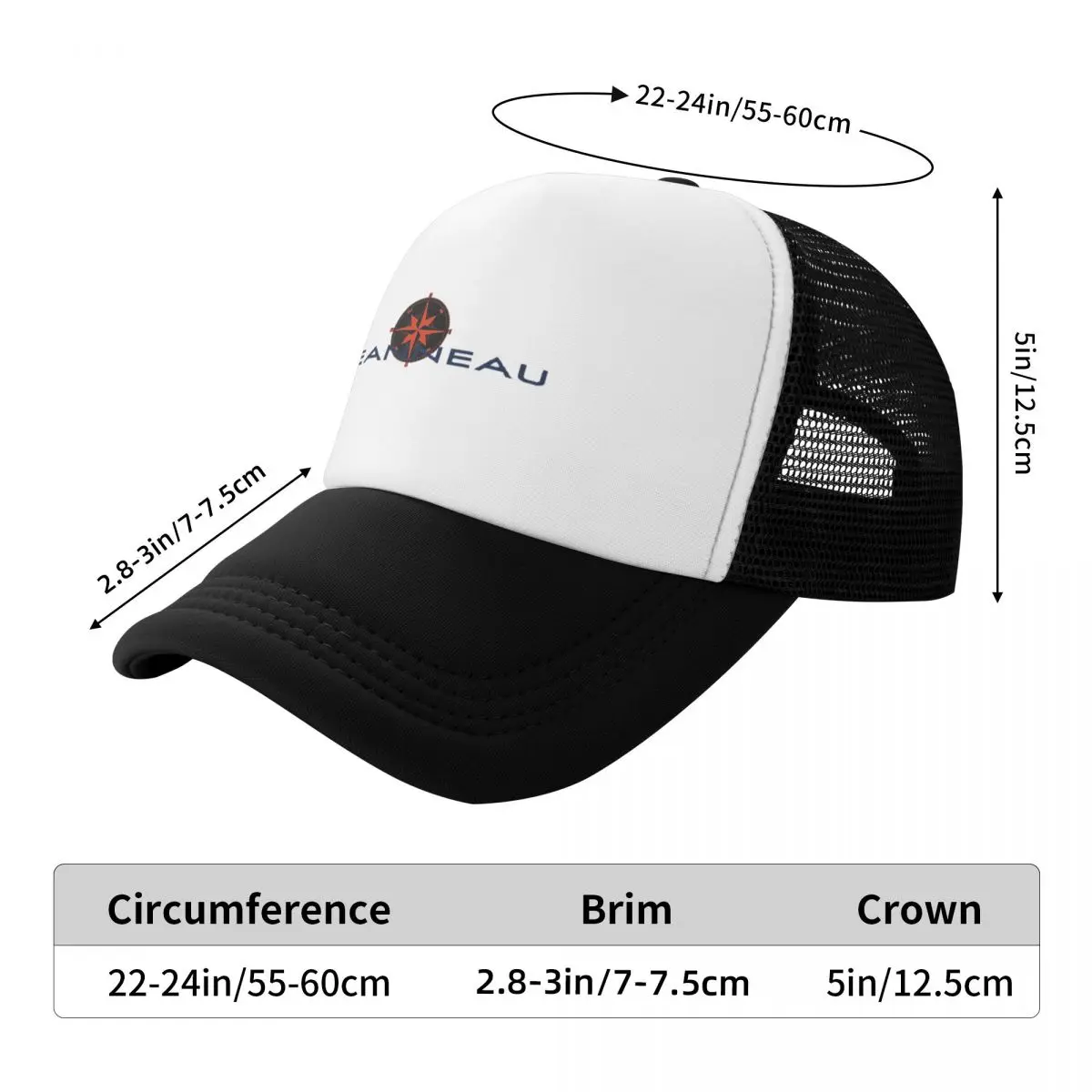 Jeanneau Yachts Cap Fashion Casual Mesh Baseball Caps Adjustable Hat Hip Hop Summer Unisex Baseball Hats Polychromatic