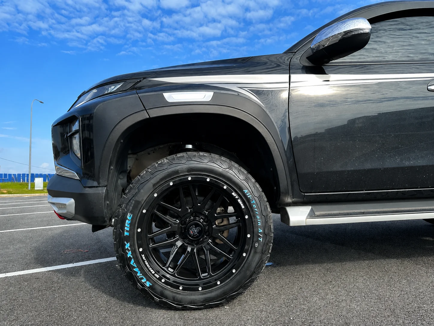 For Mitsubishi Triton L200 MR 2019-2023  Fender Flares Wheel Flares Mudguard Arch Body Kit Car Guard Exterior Parts Accessories
