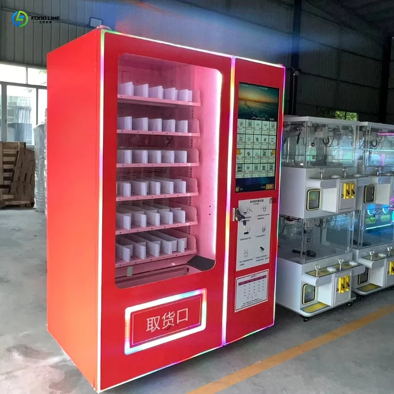 FL 2026 Blind Box Smart Vending Machine Beauty Eyelash Lash Nails Art Vending Machines Qr Code Custom Stickers with Touch Screen