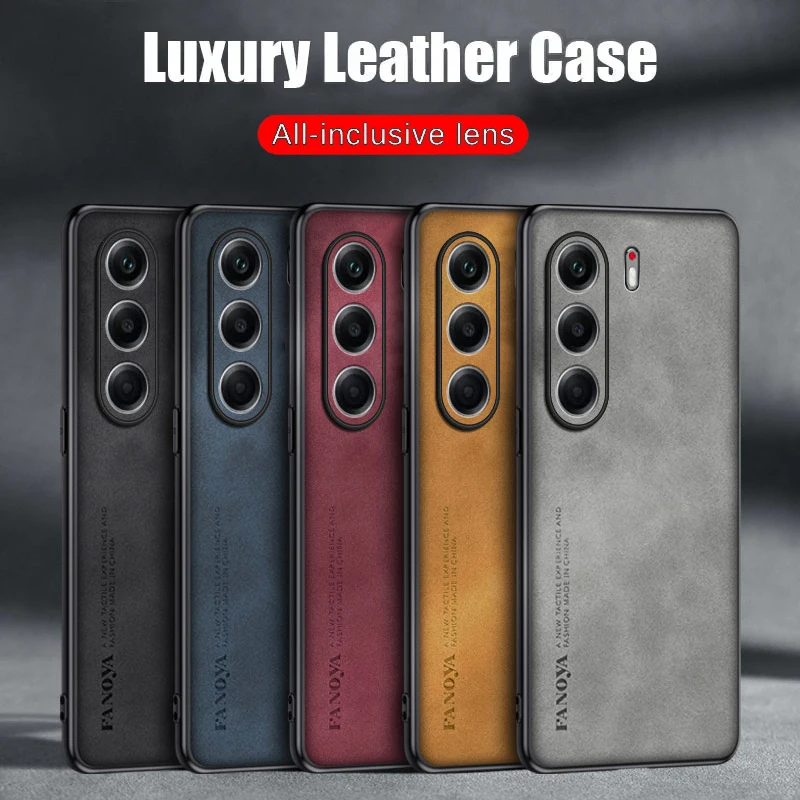 Case for Tecno Camon 40 Pro 5G TPU Soft Frame Sheepskin Leather Back Coque Cover Protect Shockproof