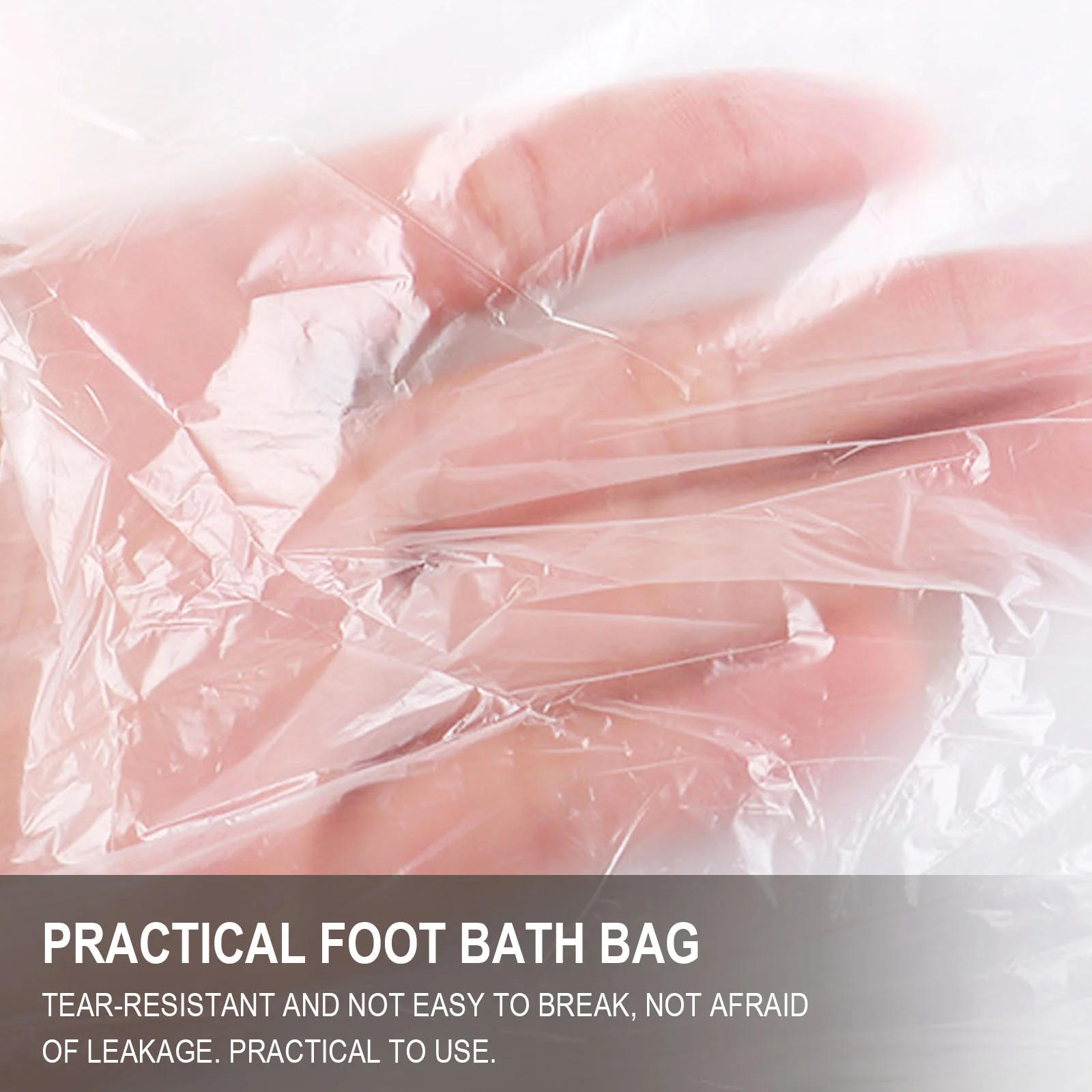 170 Pcs Foot Bath Bag Basin Bags Portable Tub Clear Poly Washing Plastic Foot-care Bucket Pouch Scrubber