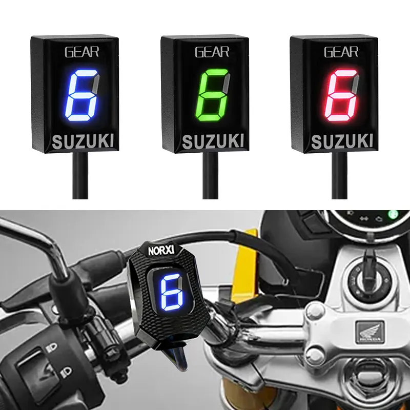 Mortorcycle speed gear display indicator for suzuki gsf 650 800 V-Strom GSXR 600 SV650 750Ecu Plug Mount Intruder