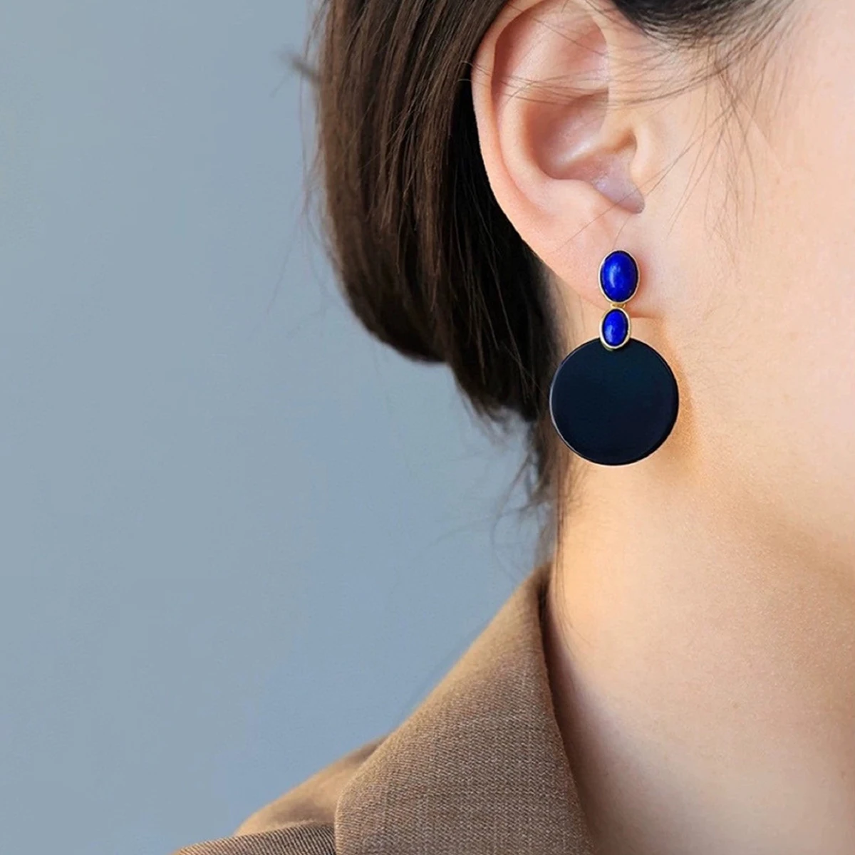 

Женские серьги, серебро 925, 100% черный агат, лазурит, красный агат, ювелирные изделия из стерлингового серебра 925 пробы, женские ювелирные изделия высокого качества