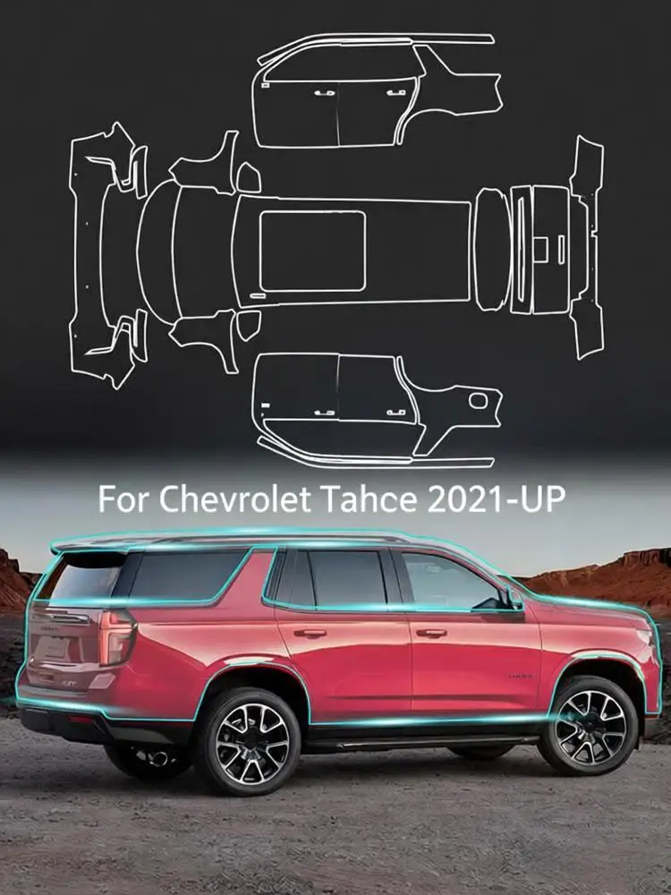 

8.5Mil TPU Bumper Hood Paint Protection Film For Chevrolet Tahoe 2021-UP Pre-cut PPF Clear Bra Car Body Anti-Scratch Resistant