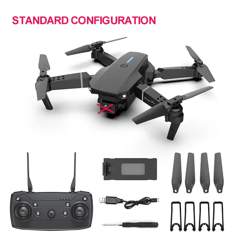 E88 Pro nuovo WIFI FPV Drone grandangolare HD dron mini fotocamera altezza tenere Quadcopter pieghevole elicottero drone fotocamera professionale