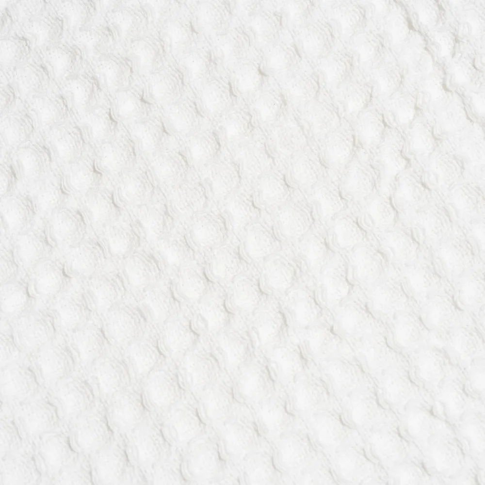 بطانية توأم بيضاء من القطن العضوي - نسج الوافل، 100% قطن عضوي، بطانية خفيفة الوزن قابلة للتنفس للأسرّة المزدوجة والتوأم XL